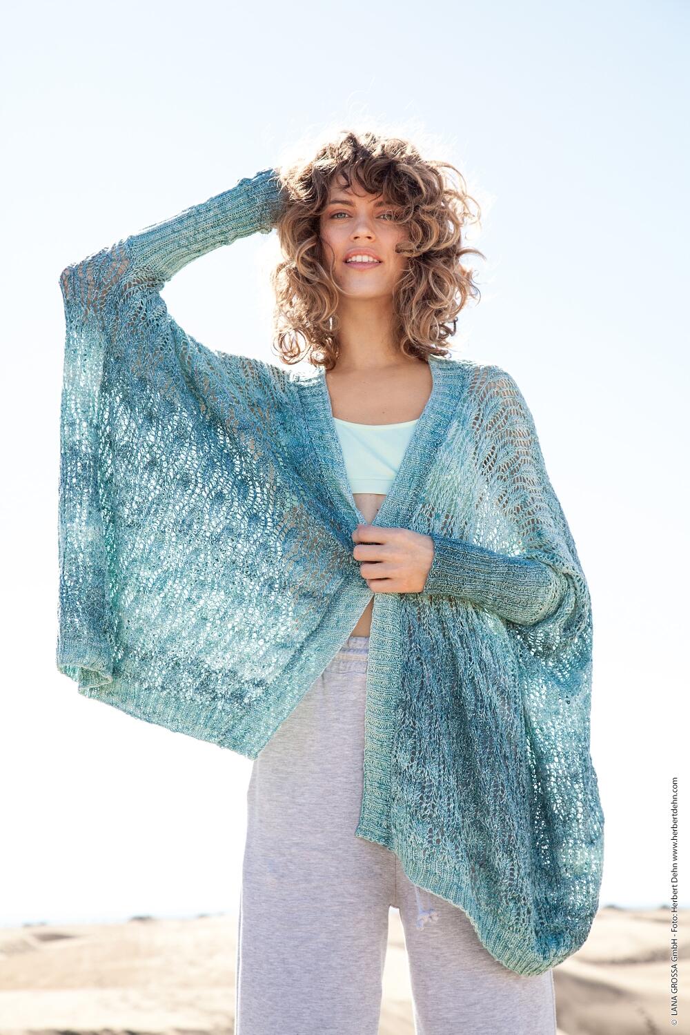 Lana Grossa PULLOVER Gomitolo Aloha, GOMITOLO No. 5 - Magazine (DE) +  Knitting instructions (EN) - Design 11, FILATI Knitting Patt…