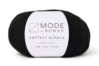 Mode at Rowan Softest Alpaca 50g Farbe: 010 Black