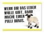 strickimicki - Fröhlich, freche Postkarten Spruch: Wenn das Leben Dir Wolle gibt, dann mache einen Pulli draus